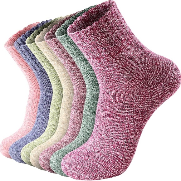 Wool Socks for Women, 7 Pairs - Picture 1 of 5